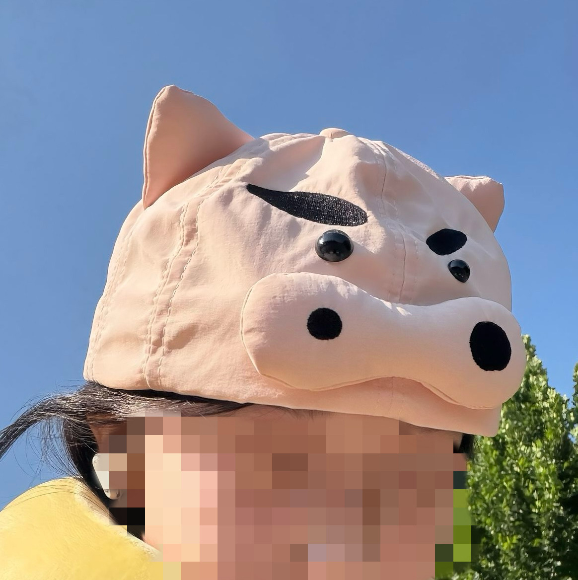 2026新款甜美可爱小猪耳朵棒球帽子女夏季遮阳防晒鸭舌帽正反两戴