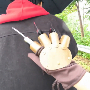 化妆舞会表演男士服饰爪子演出道具万圣节金刚狼手套鬼爪手手套