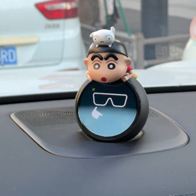 百变小新小白卡通可爱摆件材料机器人nomi装饰品汽车摆件车载