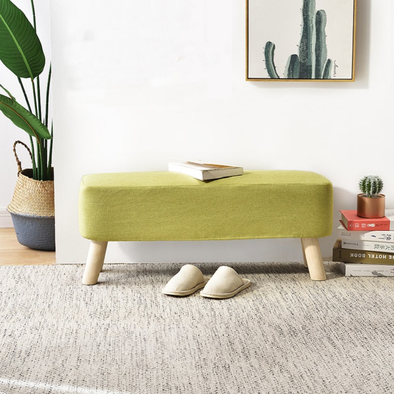 布艺换鞋凳家用门口沙发凳实木长条凳床尾凳穿鞋凳试衣间简约凳子