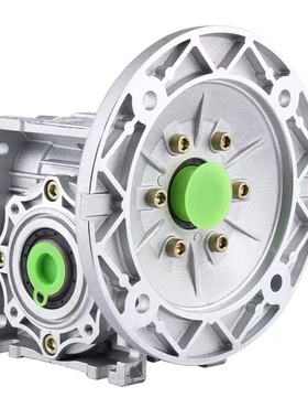 NMRV06f3 蜗轮蜗杆减速机齿轮变速器可配1.5KW三相异步马达马达