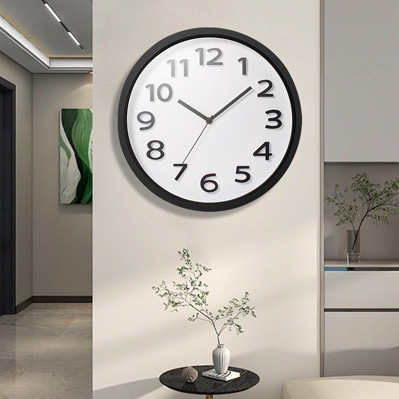 立体凸字大数字个性挂钟客厅家用时尚免打孔钟表简约大白墙时钟表,家居饰品,挂钟,淘宝优惠券,粉丝福利购,淘宝优惠卷