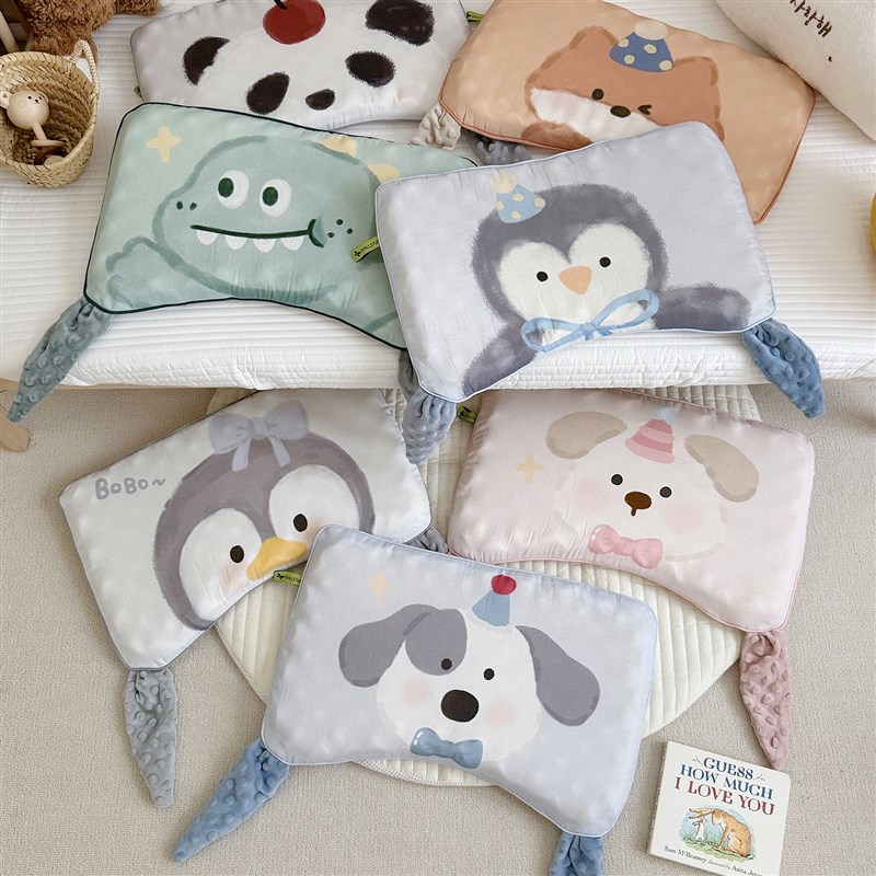 宝宝枕头A类婴儿硅胶枕儿E童专用1一3岁枕可水洗