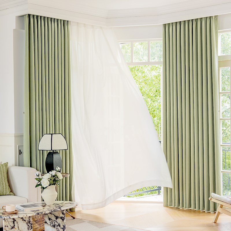2024a新款法式雪尼尔遮光窗帘客厅高级感卧室现代简约绍兴柯桥定