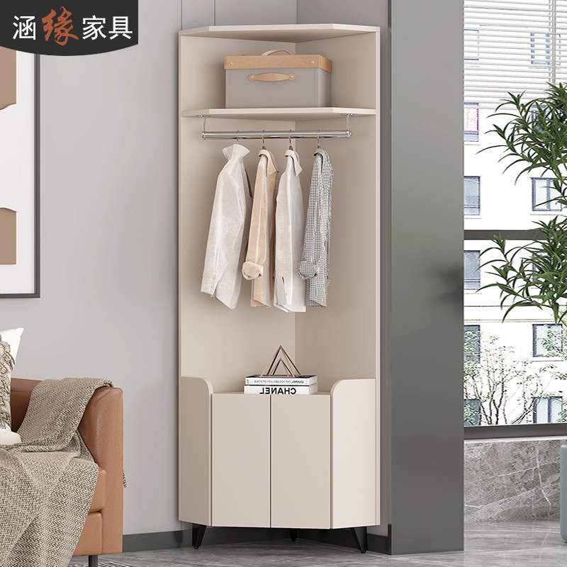 门厅衣帽架多功能转角衣柜卧室牀头挂衣柜家用墙角开放置物架子,住宅家具,独立衣柜,淘宝优惠券,粉丝福利购,淘宝优惠卷