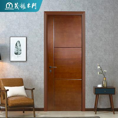 复合内木门厂家平开ML-10136实原木防腐防潮卫生间门室环保烤静音