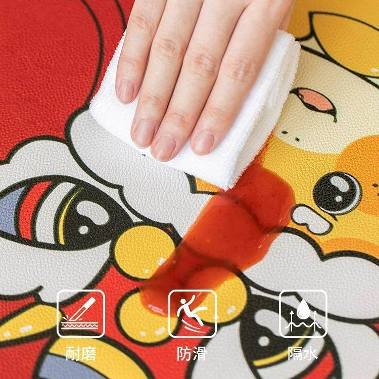 地IYT5垫入户门垫202入新红色龙年家用进门防滑脚垫出平安地毯款