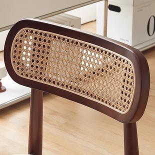 古复靠背实木编椅子厂家昌迪加尔眼睛椅-1休闲眼镜椅适舒软藤包座