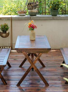 3Y外桌椅实露台组合外休闲椅庭院别墅户室阳台花园折叠F76ST755木