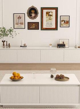 意式极简新格栅设计实柜黑色木烤漆现代简约落地ERR地款实木电视