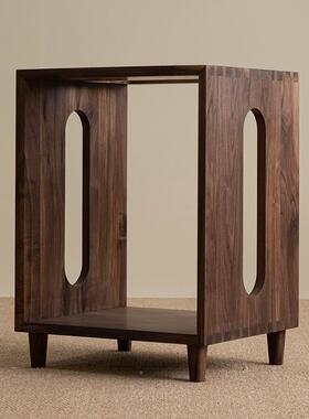 茶小水柜台一体烧物水新中式置架胡桃实木茶桌边柜茶QF-002台阳家