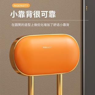 子餐椅奢ZVV餐桌椅202轻餐5新款 网椅红凳子靠背家用感吃饭凳