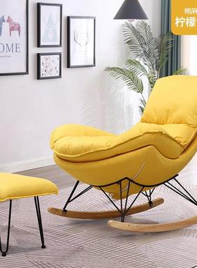 摇懒人沙发客96842厅阳台单椅人摇闲网休红躺椅卧室小户型龙虾成