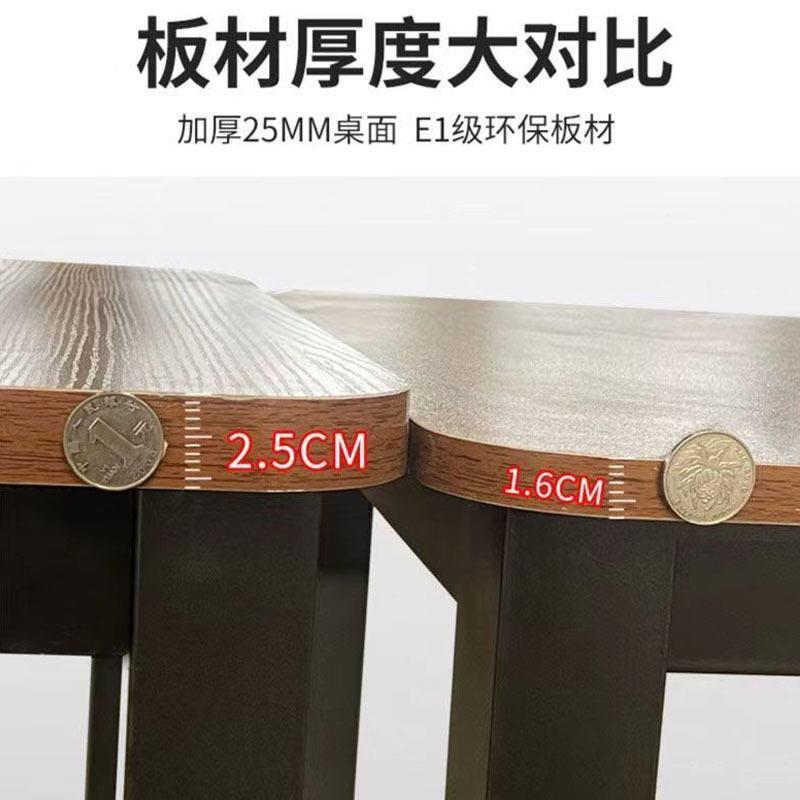 加厚台式电桌脑桌书家用习厂家直供桌圆学角钢木简约长方形卧室办