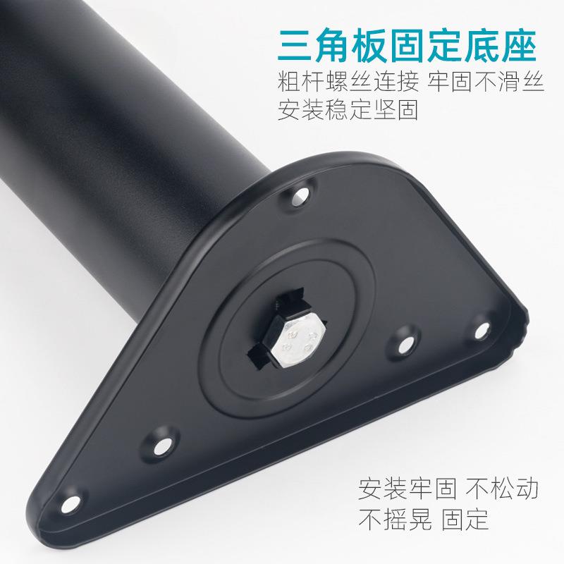 定制NCC304不锈钢吧台脚支伸撑电脑桌撑脚可调节吧台支腿缩橱柜柱