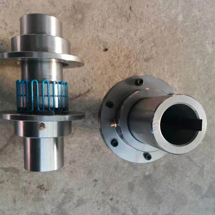 蛇联簧蛇QUA联轴器JS弹簧靠背轮大扭矩弹性轴器双法兰蛇簧联型轴