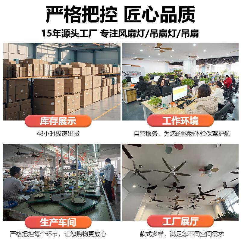 工业吊扇大风力202PL-3511-电年5新款厅商用办公室吊顶风扇客餐厅