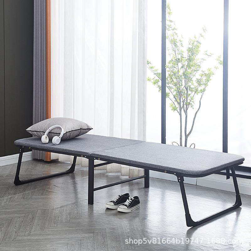木板海棉睡折叠床办室TSP陪护单人午家用护腰硬板午休床小户公型