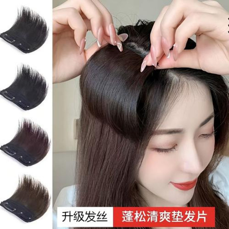 两侧增厚仿真假发片垫发根蓬松器无痕隐形一片式头顶补发女