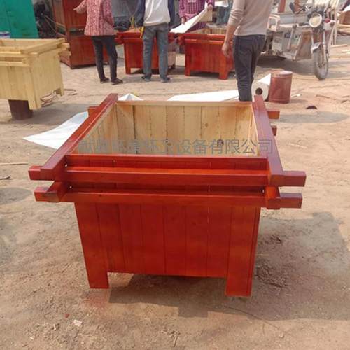 厂家加工木质花箱园林实木花箱路政隔离花箱厂家