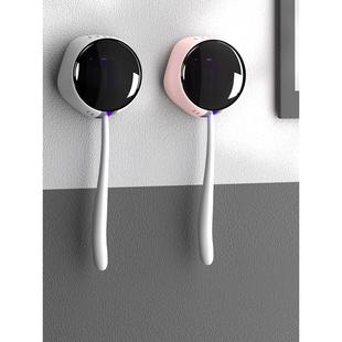 日本Muje智能牙刷消毒器单对紫外线杀菌干燥电动挂墙无打孔