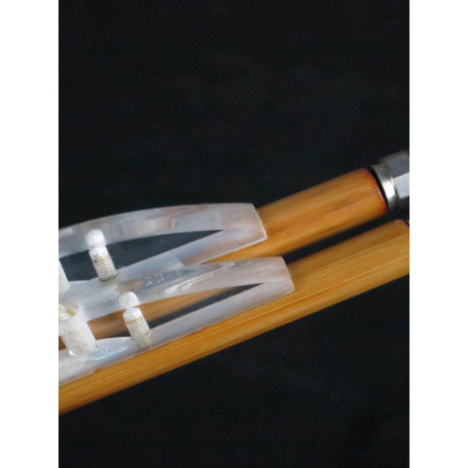 银标吕氏琴弓 吕氏二胡弓 二胡配件 老竹二胡弓子82CM 天然白马尾