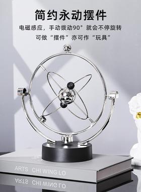 日本进口精工混沌摆件永动机仪牛顿摆球撞球摇摆器小工艺品办公
