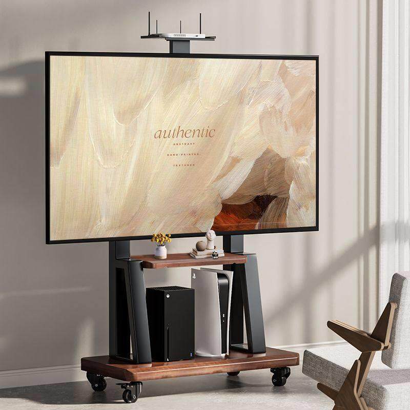 电视架子可移动支架落地式推车免打孔通用一体机360度电视挂架带