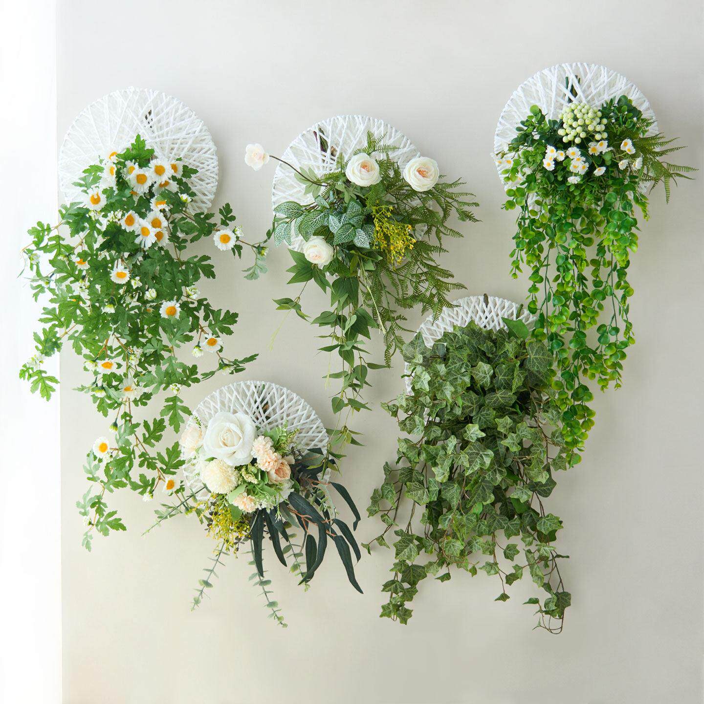 创意壁挂装饰彷真花小清新假绿植客厅卧室饭厅墙面改造氛围感挂饰