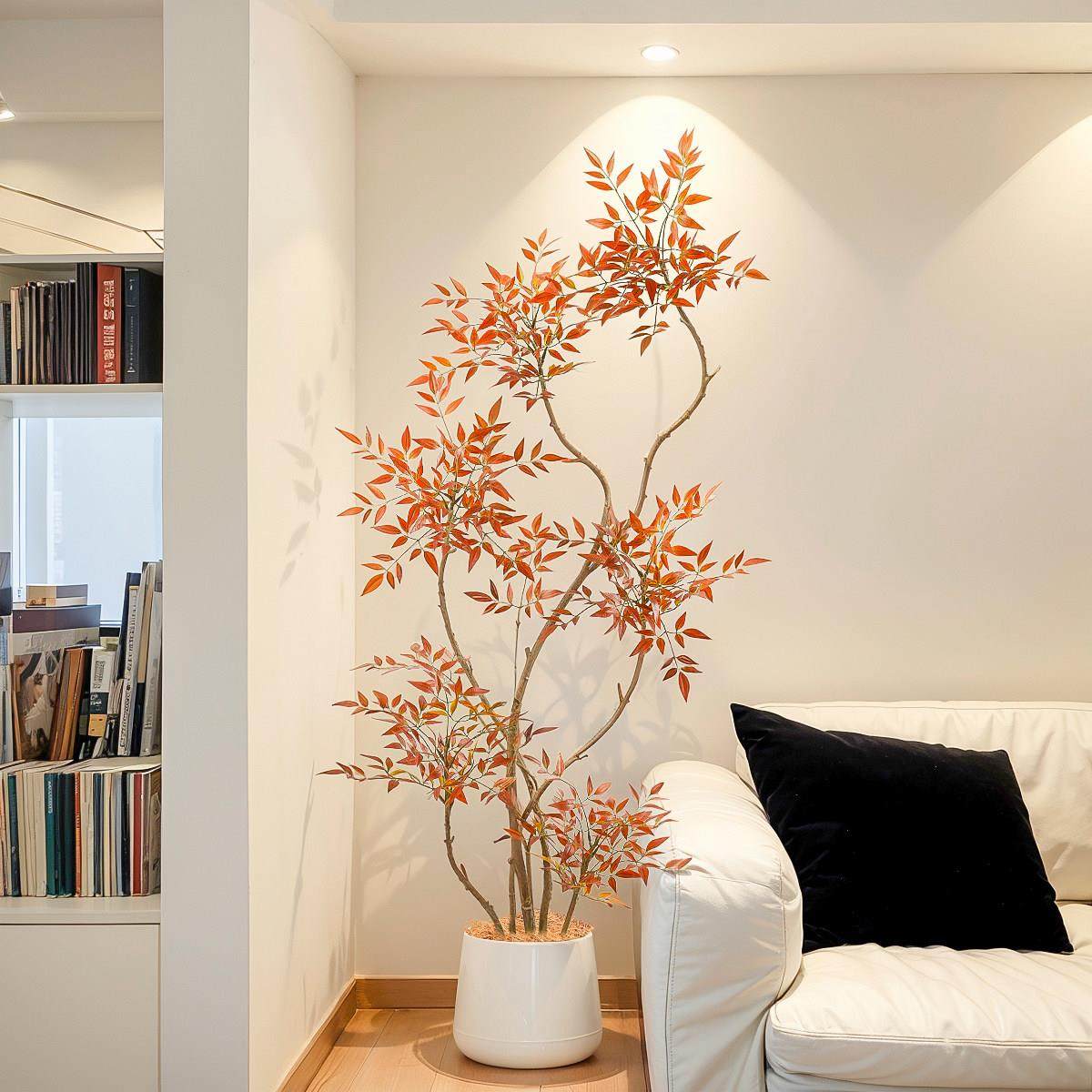 仿真南天竹红色假绿植室内沙发装饰大型落地摆件高端轻奢仿生植物,家居饰品,仿真花/假花,淘宝优惠券,粉丝福利购,淘宝优惠卷