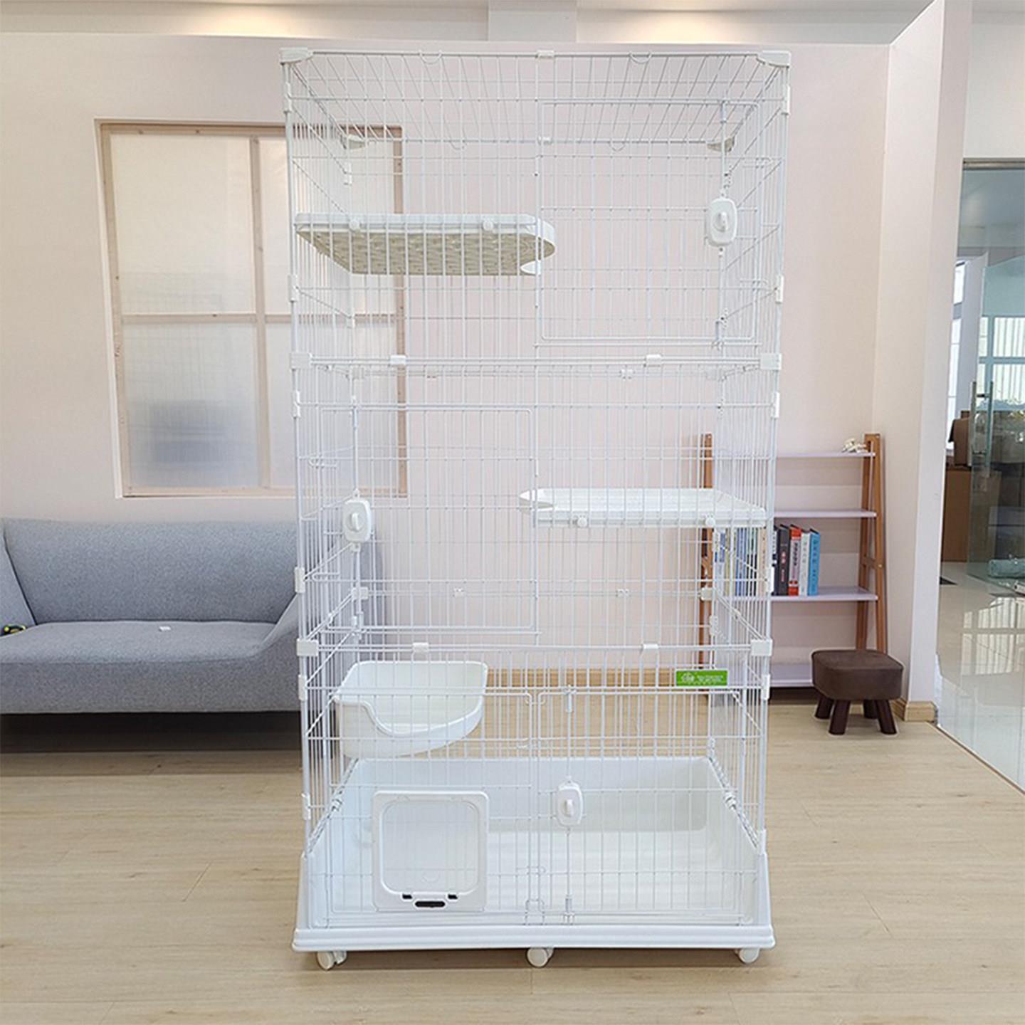 创逸 猫笼子 加菲猫猫笼 两只猫猫笼子 家用室内 猫别墅 创逸笼子