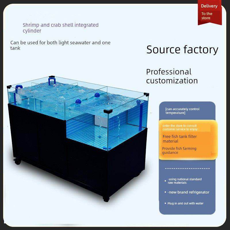 海鲜鱼缸海鲜池商用一体制冷机超市水产海鲜缸贝类池饭店专用鱼池,宠物/宠物食品及用品,海鲜缸/大型异形缸,淘宝优惠券,粉丝福利购,淘宝优惠卷