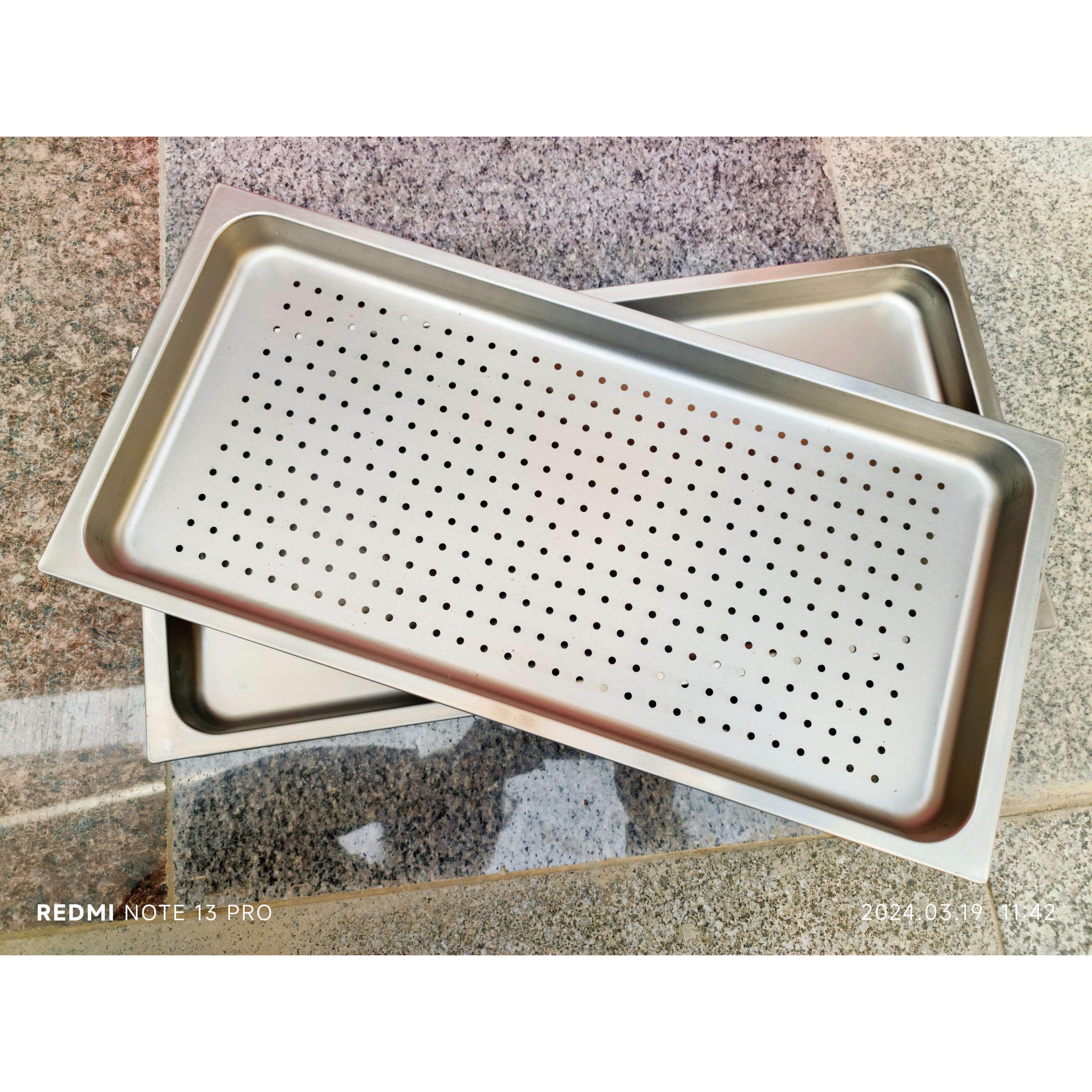 天牛集成灶专用304食品级不锈钢蒸烤一体分体方盘蒸盘烤盘托盘