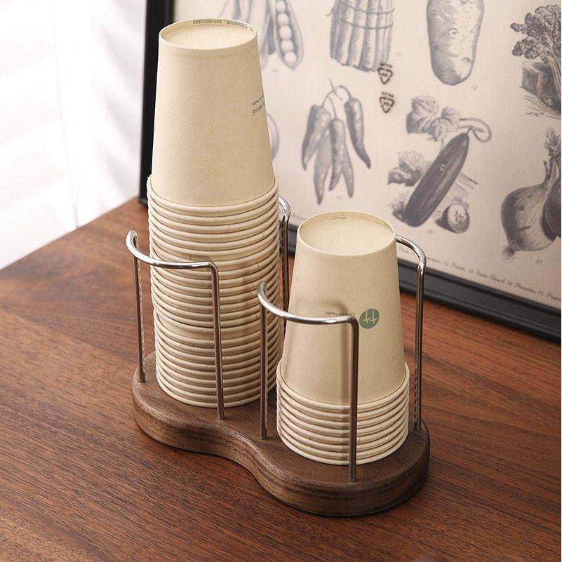 实木一次性杯取杯器桌面纸杯置物架办公室吧台防尘不锈钢杯架,家庭/个人清洁工具,杯架,淘宝优惠券,粉丝福利购,淘宝优惠卷