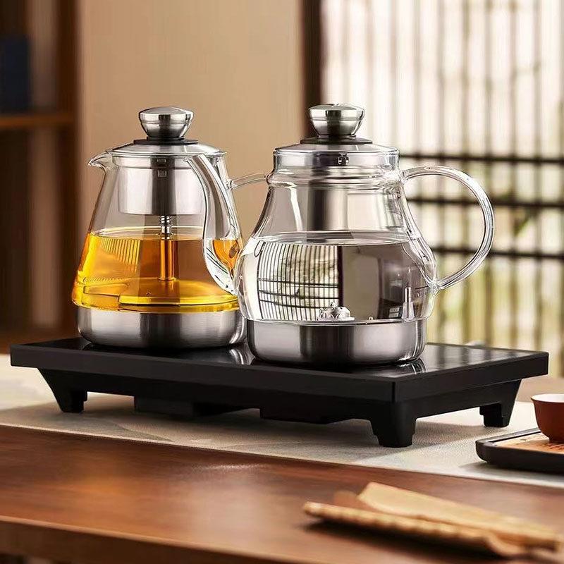 茶博汇电热烧水壶全自动上水电泡茶炉家用商用茶台嵌入式玻璃茶艺