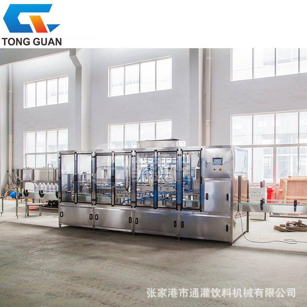 厂家直供5L10L3L矿泉水大瓶直线饮用水灌装机