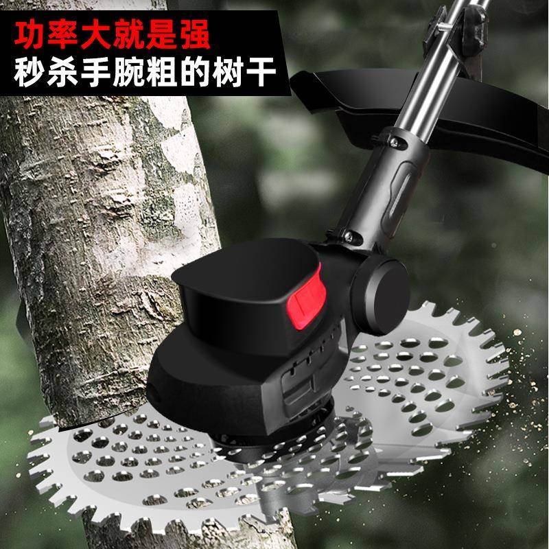 艺泽无刷电动园割GIU机小型用除草草机锂电家打草机充电式农用草