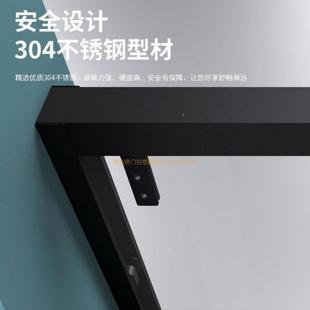 干型湿分卫离NBY浴室不锈整体淋钢浴房隔断一字生间家用玻璃门洗