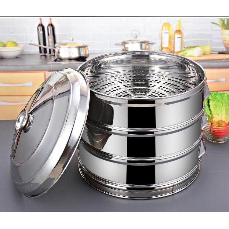 大蒸笼加厚不锈钢蒸笼蒸格特大蒸笼蒸屉商用蒸笼家用包子蒸笼酒店