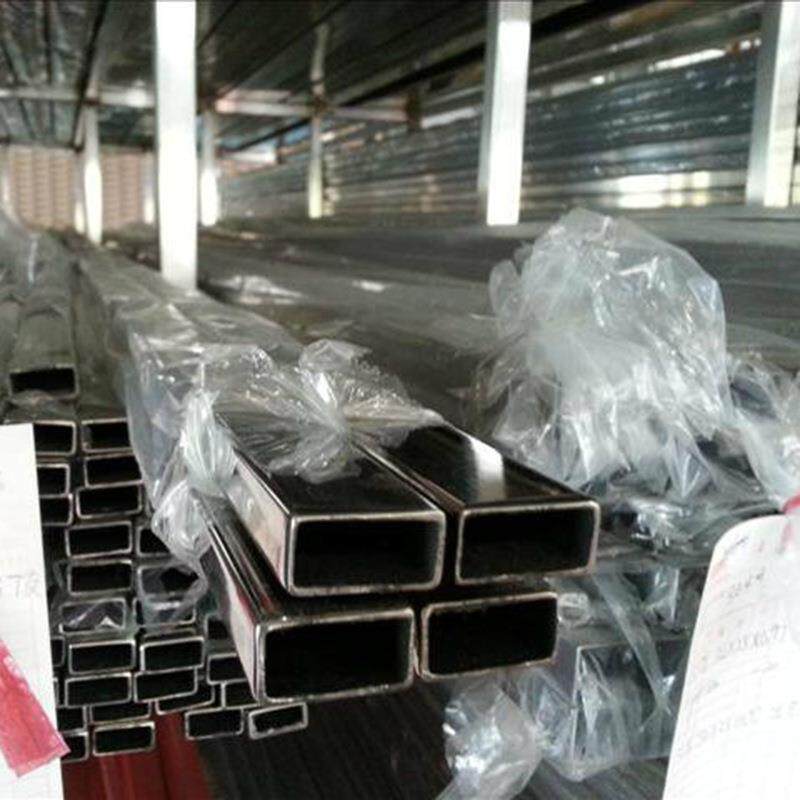 不锈钢扁通价格 304矩形管尺寸20*50*1.0mm 扁通扶手图片