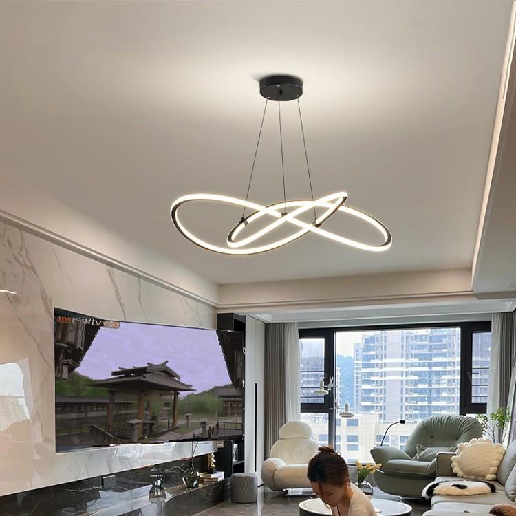 意式客厅吊灯轻奢后现代简约设计师异形灯家用客厅灯极简餐厅灯