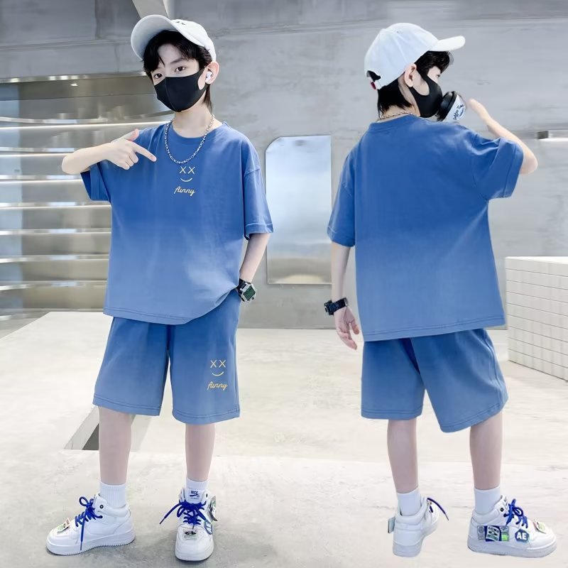 男童夏装套装2023新款儿童短袖夏季帅气网红炸街夏款两件套衣服潮
