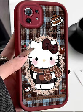 适用小米11手机壳m2011k2c新款小米11pro软硅胶M2102J2SC保护套十一xiaomi11青春版全包m2101k9c防摔115G潮女