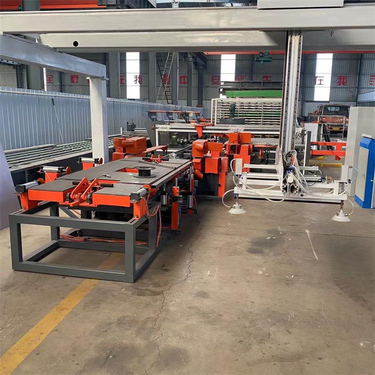 滚轮压板水泥发泡板四边切割锯自动除尘多片石膏陶瓷保温板分切锯