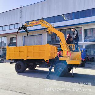 抓举平稳轮式随车抓 林场运输四驱抓木机 加长臂旋转机械抓木器