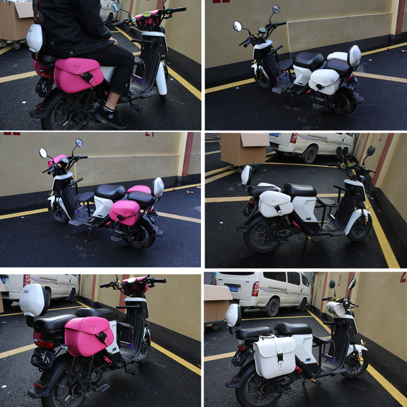 电动车摩托车改装复古金吉拉通用型边包边箱马鞍包侧边包防水挂包