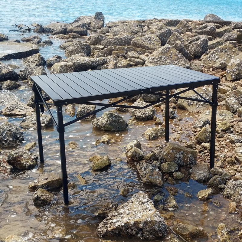 秋野驴户外便携折叠桌自驾游摆摊铝合金长桌露营野餐高端车载桌子