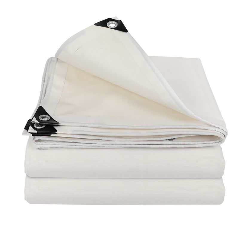 白色帆布帐篷布加厚防雨防晒篷布防水布油布遮阳遮雨苫布天幕蓬布