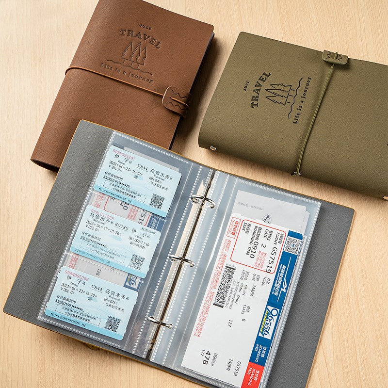 聚册票夹演唱会门票收纳机票电影票火车I收纳本票据收纳册旅游相