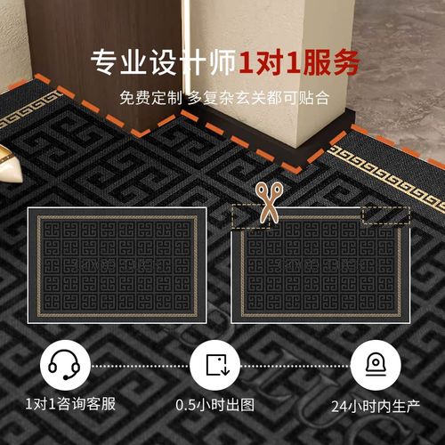高级入户门地垫进门入户垫耐磨防滑玄关家用客厅地毯高级轻奢定制